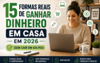 15 formas reais de ganhar dinheiro em casa em 2026 (sem cair em golpes)